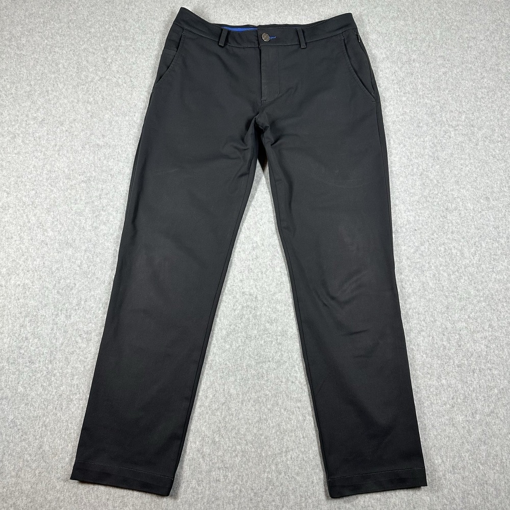 Twillory Men's Performance Tailored Fit Golf Chino 30x30 Gray Casual Preppy